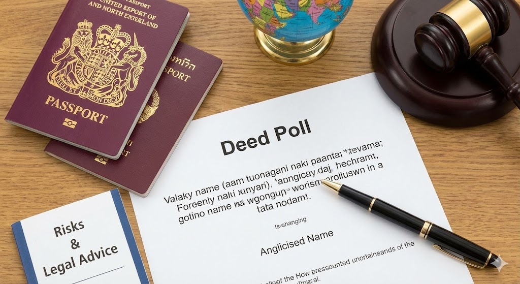 Immigrants anglicising name UK legal steps