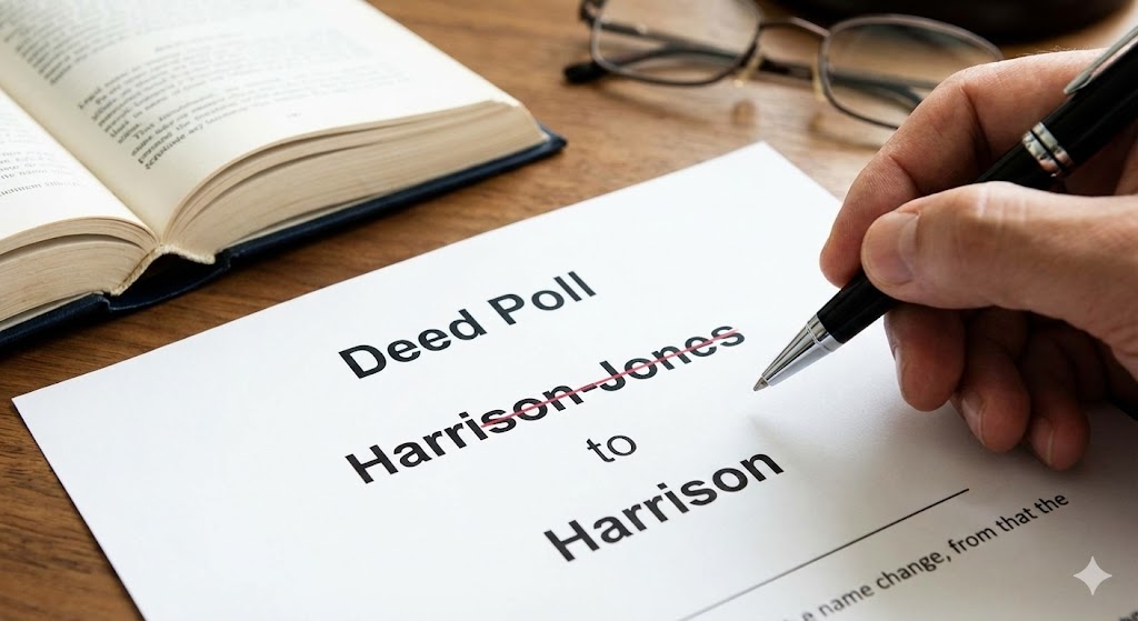 Switching from double-barrel to single surname UK Deed Poll