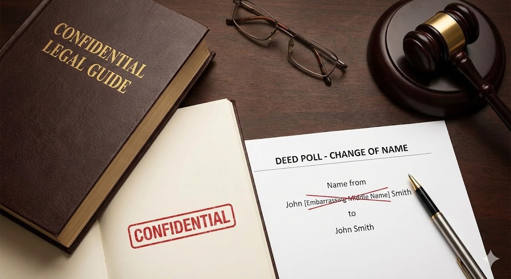 Remove embarrassing middle name UK confidential deed poll