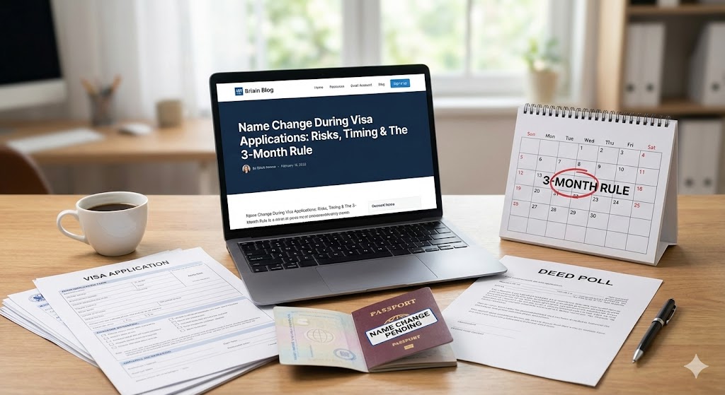 Name Change During Visa Applications: Risks, Timing & The 3-Month Rule