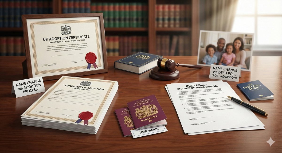 Changing adopted child's name UK with Adoption Certificate vs Deed Poll.