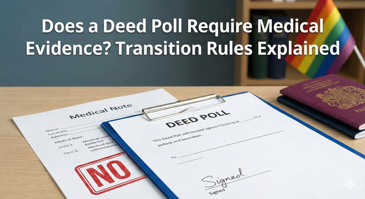 Does a Deed Poll Require Medical Evidence? Transition Rules Explained