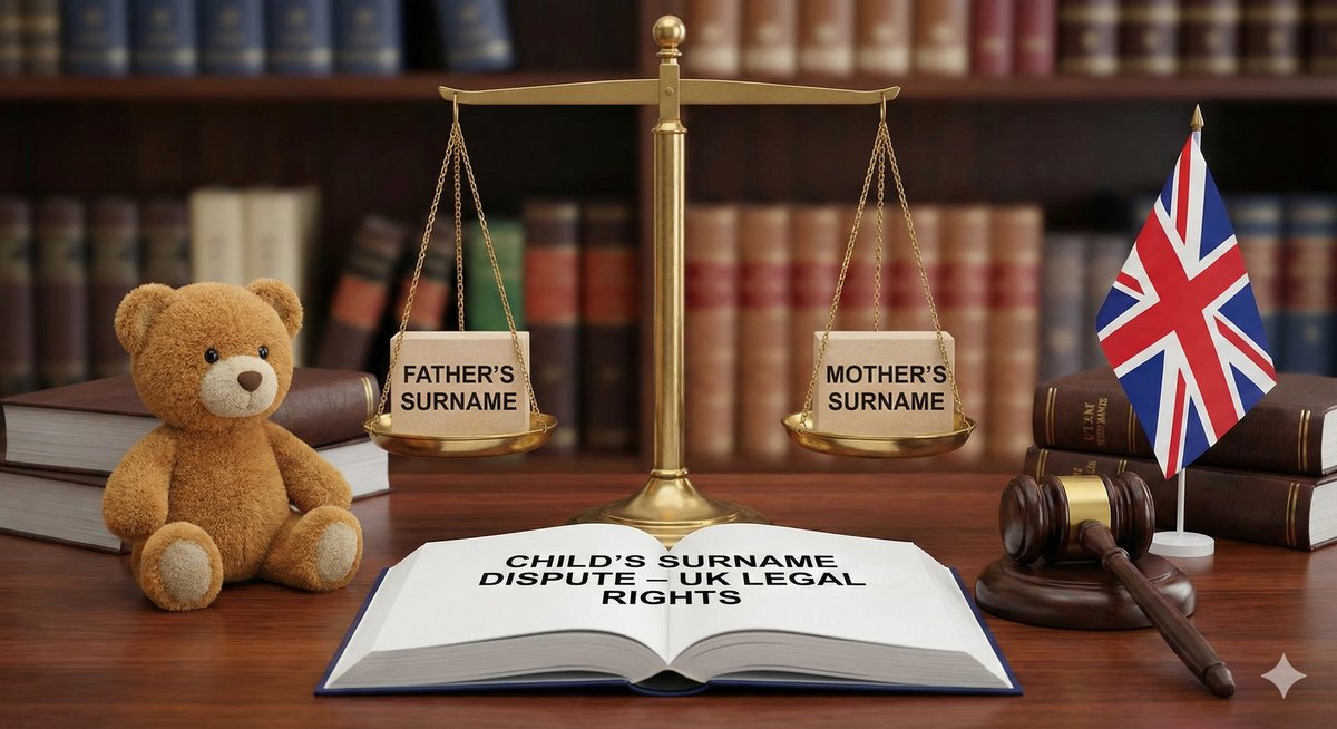 Father vs mother surname dispute UK legal rights.