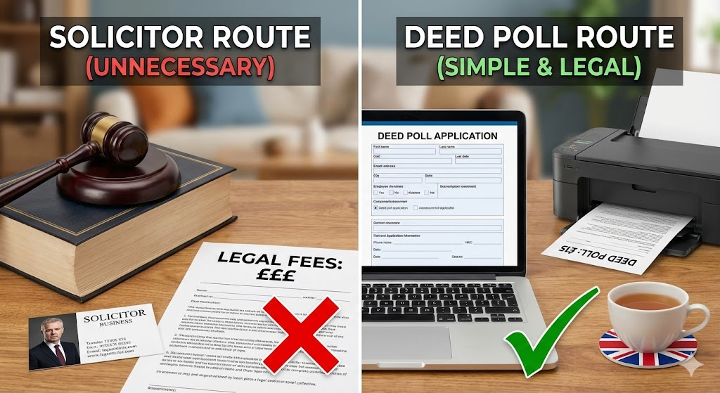 Do I need a solicitor to change my name in the UK?