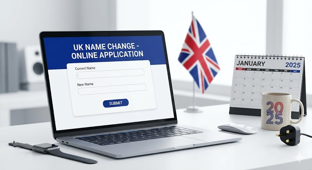 How to legally change your name online in the UK.