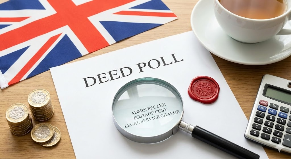 Hidden fees in UK name change services explained.