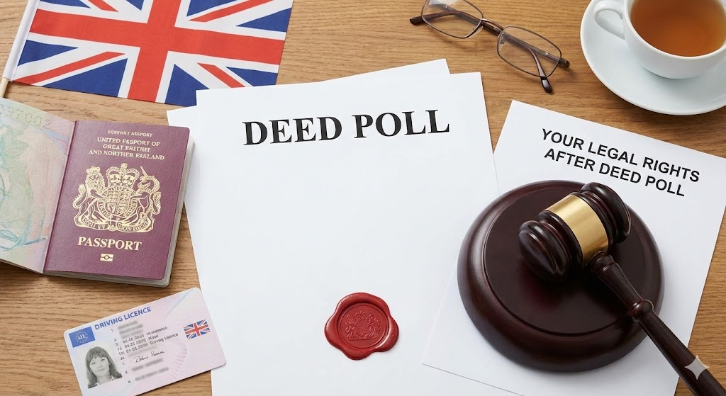 Your legal rights after a name change by deed poll in the UK.