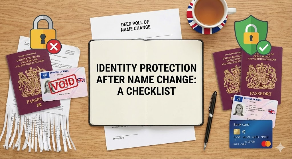 How to protect your identity and credit after a UK name change.