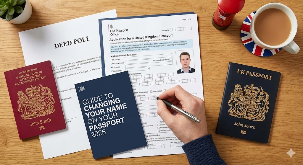 How to change the name on your UK passport in 2025.