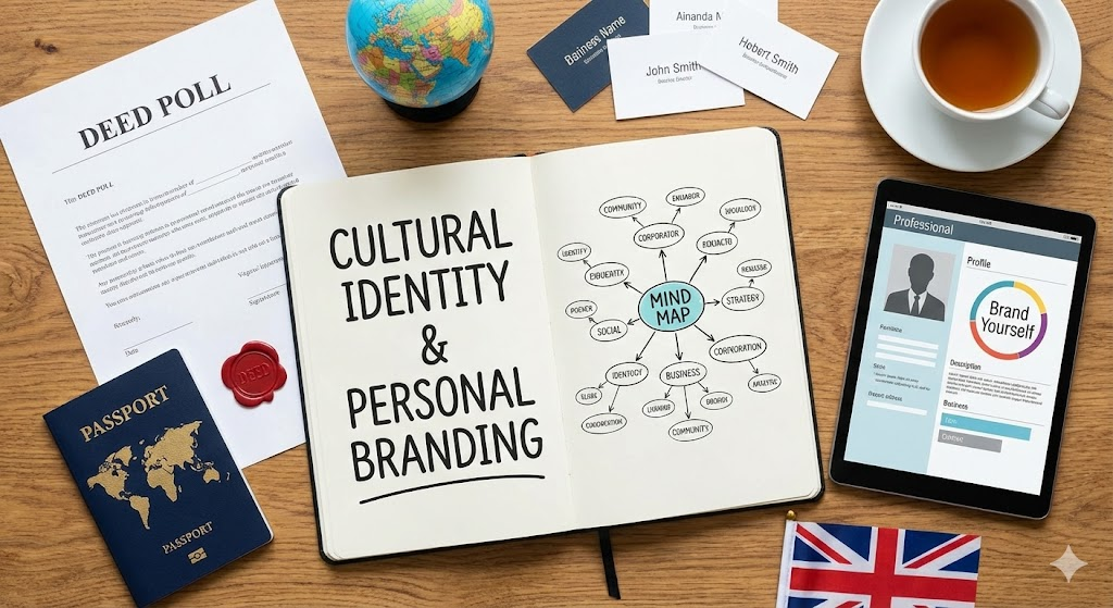 Cultural identity and personal branding considerations for UK name changes.