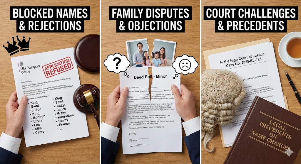 Rare Legal Complications: Blocked Names, Disputes, and Court Challenges